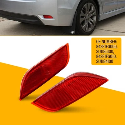 Reflector de parachoques trasero para Subaru XV Crosstrek 2013-2015 2008 09-2016 Impreza EOU Foto 1 de 4
