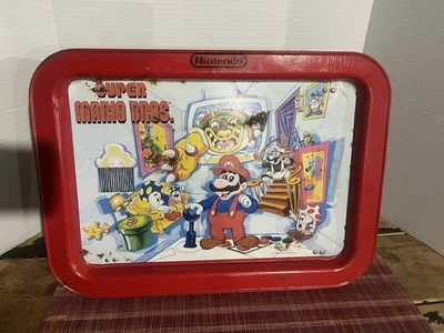 Vintage 1989 Nintendo Super Mario Bros Metal TV Tray - Image 1 of 3