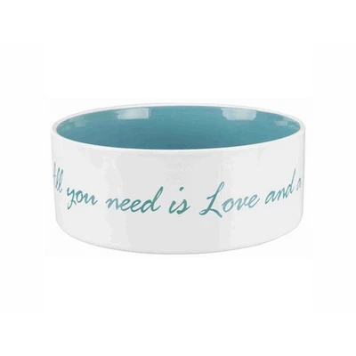 Futternapf für Hunde Trixie Blau Creme Ø 20 cm 1,4 L - Bild 1 von 4