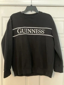 Guinness Irish Adult Black Sweatshirt Size S - Picture 1 of 2