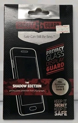 Samsung Galaxy Note 5 Privacy Screen Protector Tempered Glass Gadget Guard NEW - Image 1 of 3