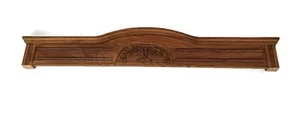 Art Nouveau antique ornate pediment over door reclaimed carved wood architectur - Picture 1 of 8