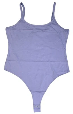 Double Zero Bodysuit  Pale Indigo Scoop Neck Womens Size L Cotton/Spandex - Image 1 of 4