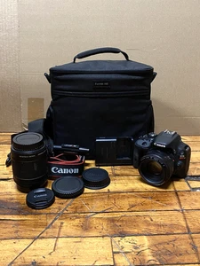 Cámara digital Canon EOS Rebel SL1 18,0 mega píxeles SLR con lente de 50 mm y 18-55 mm - Imagen 1 de 20