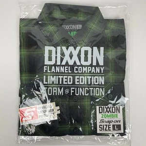Dixxon Zombie Snap On Flannel Limited Edition L Streetwear Workwear Grunge - Picture 1 of 3
