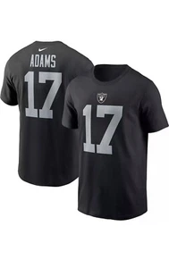 Las Vegas Raiders Davante Adams #17 Nike Men's Black T-Shirt Sz M- New with Tags - Picture 1 of 3