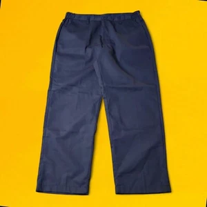 Vintage Red Kap Work Pants Mens 34x30 Elastic Waist Loose Mechanic Workwear 90s - Picture 1 of 8