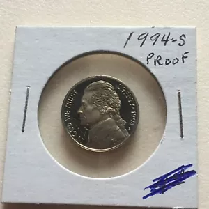 1994 S JEFFERSON FIVE CENTS A820- FREE SHIPPING - Picture 1 of 2
