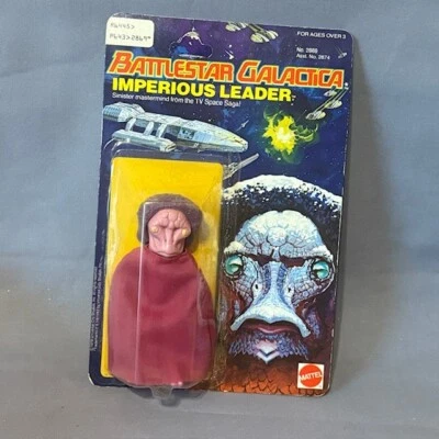 Battlestar Galactica Imperious Leader vtg Mattel Figure toy MOC 1978 UNPUNCHED - Image 1 of 4