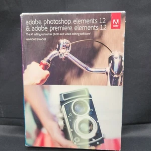 Windows/Mac Adobé Photoshop Elements 12 & Premiere Elements 12 in Box Retail - Picture 1 of 12