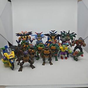 Vintage Teenage Mutant Ninja Turtles 1990s Lot Of 24 Figures 