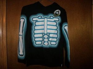 Tony Hawk Esqueleto Con Capucha Máscara de Frasco Manga Larga Negra Camiseta Nueva con Etiquetas Pequeña 8 - Imagen 1 de 3