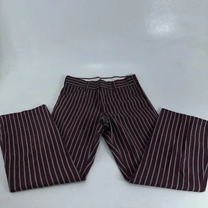 Vintage Boys Dress Suit Pants Perm Press Red Striped - Picture 1 of 12