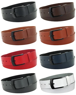Gürtel 100 % Echt Leder Jeansgürtel 4cm Herren Damen Ledergürtel Gurt #4-0005-00 - Bild 1 von 4