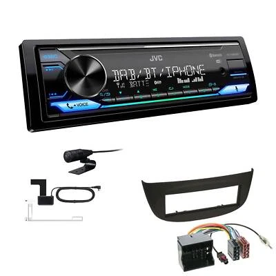 JVC Digital 1-DIN Autoradio DAB+ Bluetooth für Renault Wind hellgrau - Bild 1 von 4