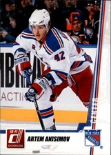 2010-11 Donruss Rangers Hockey Card #143 Artem Anisimov