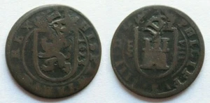 Felipe IV, 8 Maravedis from 1623. Segovia, 5.64 grams/27 mm. Resealed to 12 - Picture 1 of 1