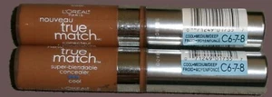 L'Oreal True Match Super-Blendable Concealer Medium Deep C6-7-8 Lot Of 2 NEW - Picture 1 of 2