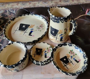 VINTAGE - Lots of 5 - Alpine Pottery- Roseville, OH 1998 - Picture 1 of 14