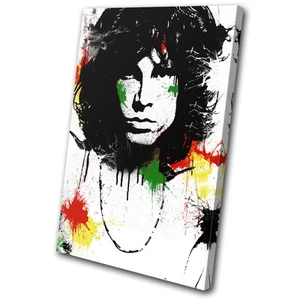 Musical Jim Morrison Abstract SINGLE CANVAS WALL ART Picture Print VA - Picture 1 of 1
