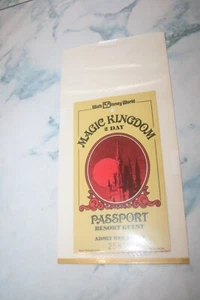 Estampilla vintage 1978 Walt Disney World Magic Kingdom Resort pasaporte de invitado 1980 - Imagen 1 de 1