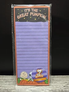 2012 Peanuts It's The Great Pumpkin Magnetic List Pad. NOS - Picture 1 of 8