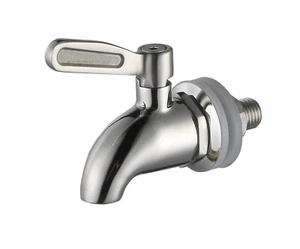 SSS012 Stainless Steel Beverage Dispenser Spigot,Quarter Turn, fits 1/2 in - Picture 1 of 3