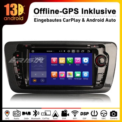 64GB Android 14 DAB+ Autoradio Navi GPS Für SEAT IBIZA CarPlay SWC DSP DVD Radio - Bild 1 von 4