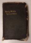 Self Pronouncing Red Letter Combination Holy Bible (KJV-RV) S. S. Teacher's 1926