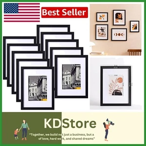 Matte Black Picture Frames Set - Perfect for Collage Wall Decor - Picture 1 of 11
