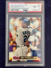 1994 Topps Stadium Club Ken Griffey Jr Superstar Sampler #85 PSA 8