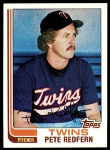 1982 Topps Pete Redfern . Minnesota Twins #309