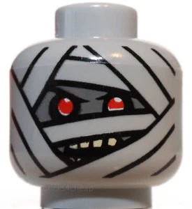 Lego Light Bluish Gray Mummy Head Dual Sided Bandages - Picture 1 of 2