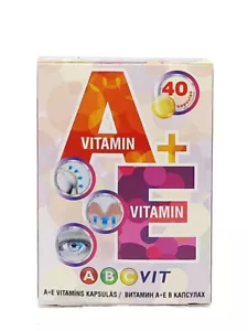 A+E vitamin ABC vitamins, 40 capsules Immune system metabolism support - Picture 1 of 1