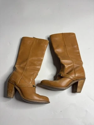 Capezio Para Mujer 5.5 M Marrón Correa Dije Vaquero Tacón Occidental Vestido Botas Elegante Foto 1 de 4