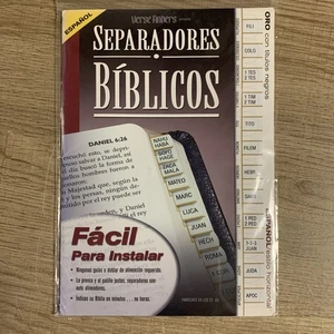 Spanish Bible Tabs Verse Finders Separadores De Biblia En Espanol - Picture 1 of 6
