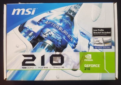 Tarjeta de gráficos MSI GeForce 210 - 1 GB NUEVA SELLADA DE FÁBRICA Foto 1 de 2