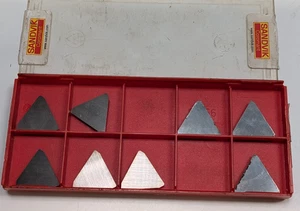 Pack of SANDVIK TFAN 2203PF-R TFA 42P3R Carbide Inserts H10 - 5 NEW - 3 Used - Picture 1 of 5