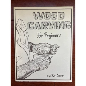 Vintage Wood Carving For Beginners Ken Scott 1982 Paperback Book - Picture 1 of 7