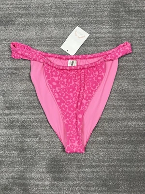 DIPPIN DAISYS Bisou Cheeky Bikini Bottom Large Pink Daisy NEW FRENCH CUT - Imagem 1 de 4