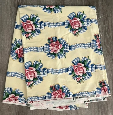 "4 3/4 X 55"" PAARDAS TELA WAVERLY COSAS HERMOSAS CINTA ROSA TAPICERÍA CORTINAS" Foto 1 de 3