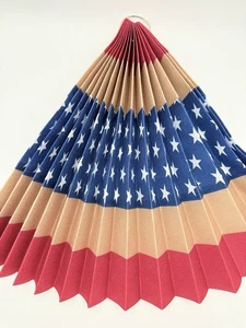 USA flag Bunting Red White & Blue 1 Pc - Picture 1 of 3