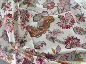 P Kaufmann Garden Flora Geranium Cotton Blend Fabric 54" wide by 3-3/8 yards - Picture 1 of 4