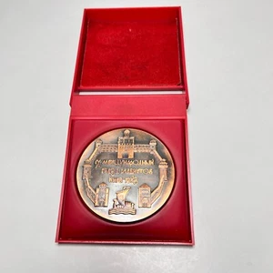 1938 Kiev Ucrania Congreso Eslavo Internacional Congreso Eslavo Escritorio Medalla Placa - Imagen 1 de 4