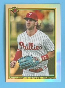Bryce Harper 2020 Bowman cromo 1990 refractor Bowman #90B-BH Phillies - Imagen 1 de 2