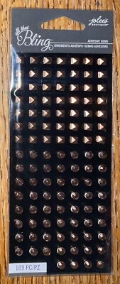 Mini tachuelas de oro rosa Jolees All That Bling gema adhesiva álbum de recortes pegatina Foto 1 de 4