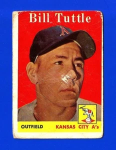 1958 Topps SET BREAK #23 BILL TUTTLE VG KANSAS CITY ATHLETICS (SB1) - Picture 1 of 2