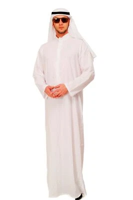 DRESS ME UP Costume Cheikh Arabie Saoudite Émir Arabe pour Homme Neuf K48 - Photo 1/4