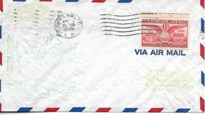 First Airmail Flight Greenwood SC - Charlotte NC Aug 5 1949 AAMC#98E15 - Picture 1 of 1