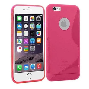 Etui Housse S-Line Tpu Gel Pour Iphone 6 4.7 couleur rose translucide - Photo 1 sur 1